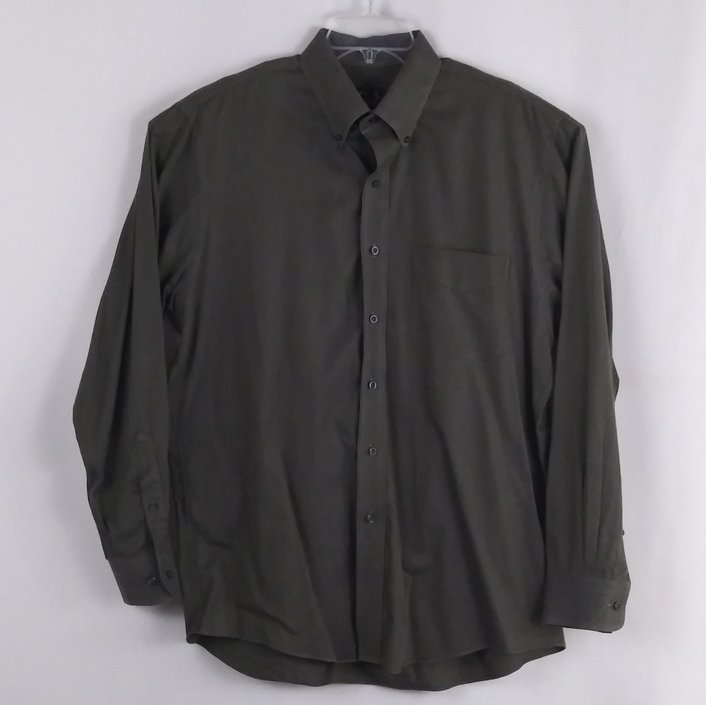 Jos. A. Bank green button up shirt men size L